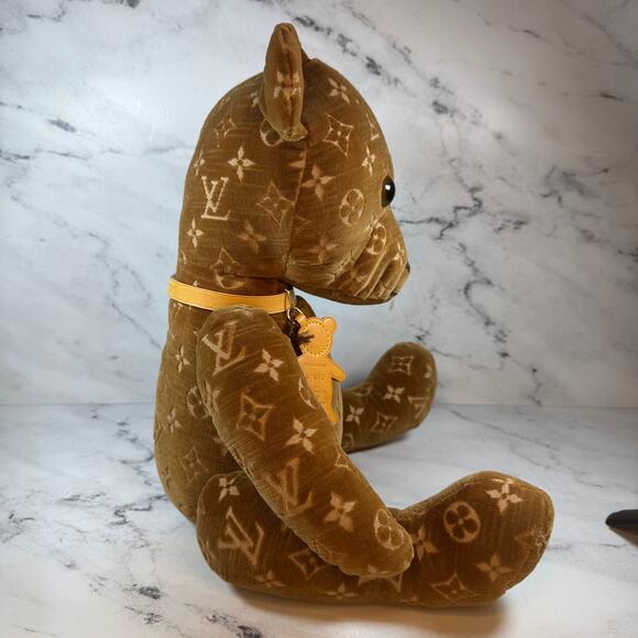 Louis Vuitton Teddy Bear Monogram Doudou Plush Velour 2005 RARE Numbered 012/500 - Picture 7 of 10